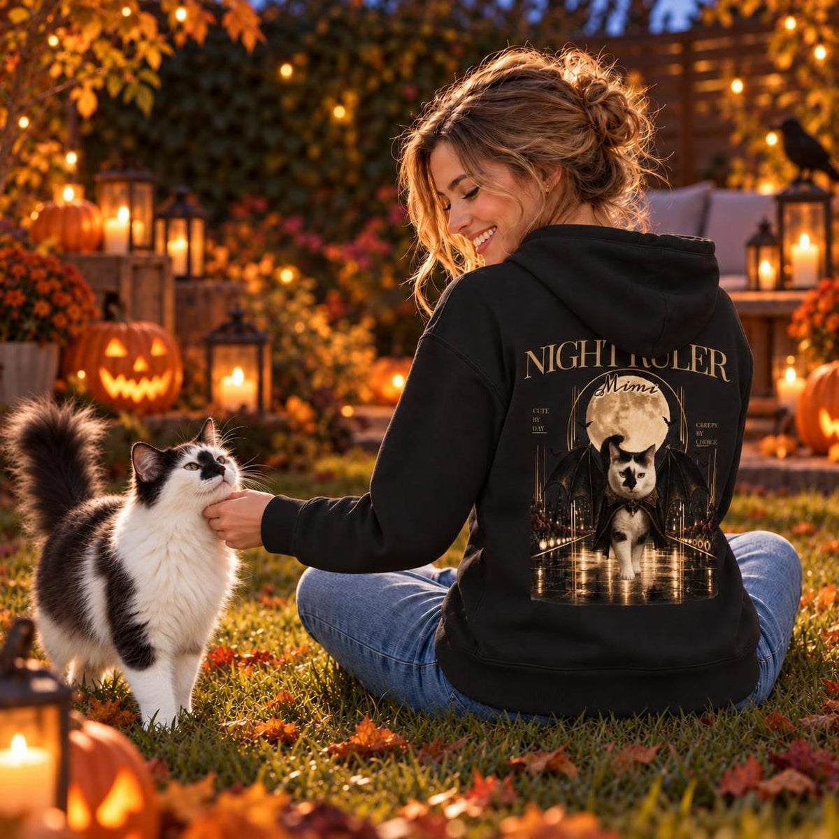 Night Ruler – Personalisierter Hoodie mit Foto & Name