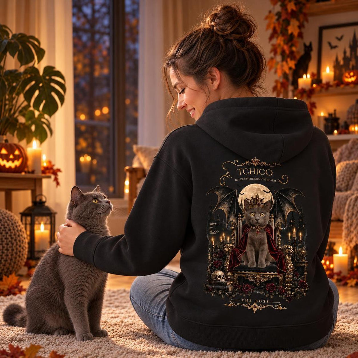 Shadow Realm – Personalisierter Hoodie mit Foto & Name