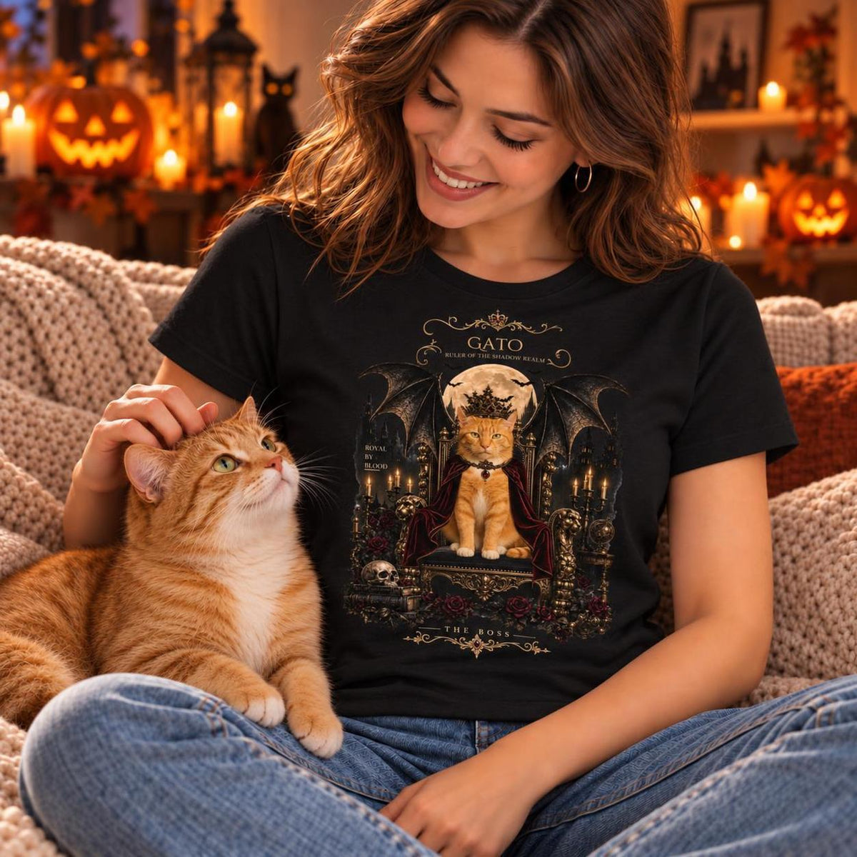 Shadow Realm – Personalisiertes T-Shirt mit Foto & Name