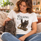 Walking Cat T-Shirt - Eigenes Foto + Name